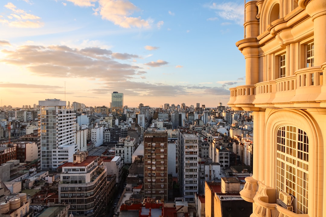 Vue aérienne de Buenos Aires, quartiers et rues de la capitale argentine