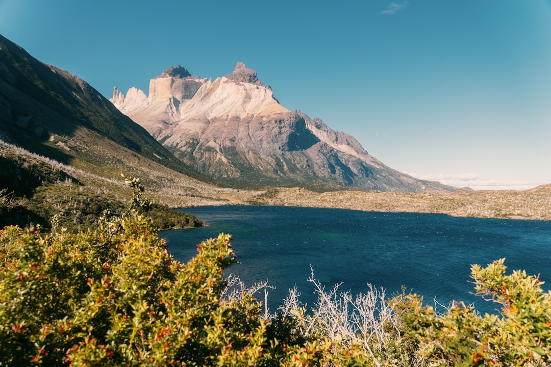 Majestic mountains overlook a serene blue lake